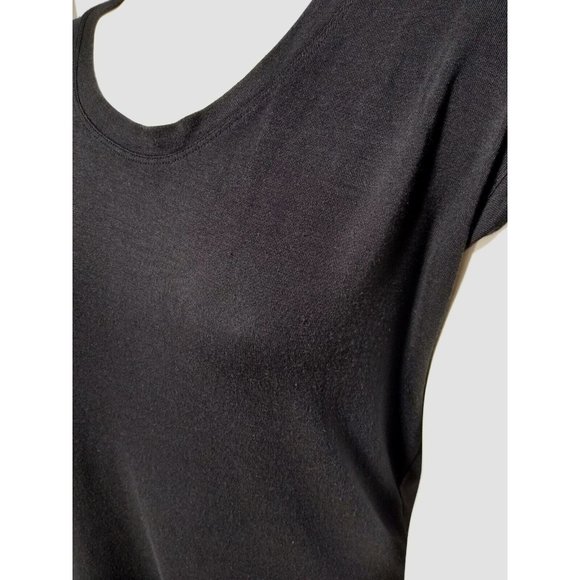 Athleta Dolman Oversized Top size XXS or 2XS Modal Black t-Shirt Muscle - Picture 6 of 7
